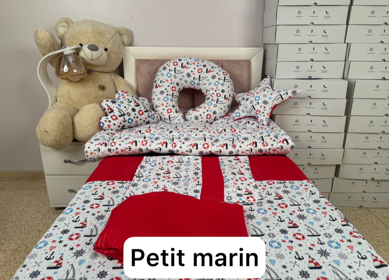 Trousseau bébé 7 pièces en 100% coton