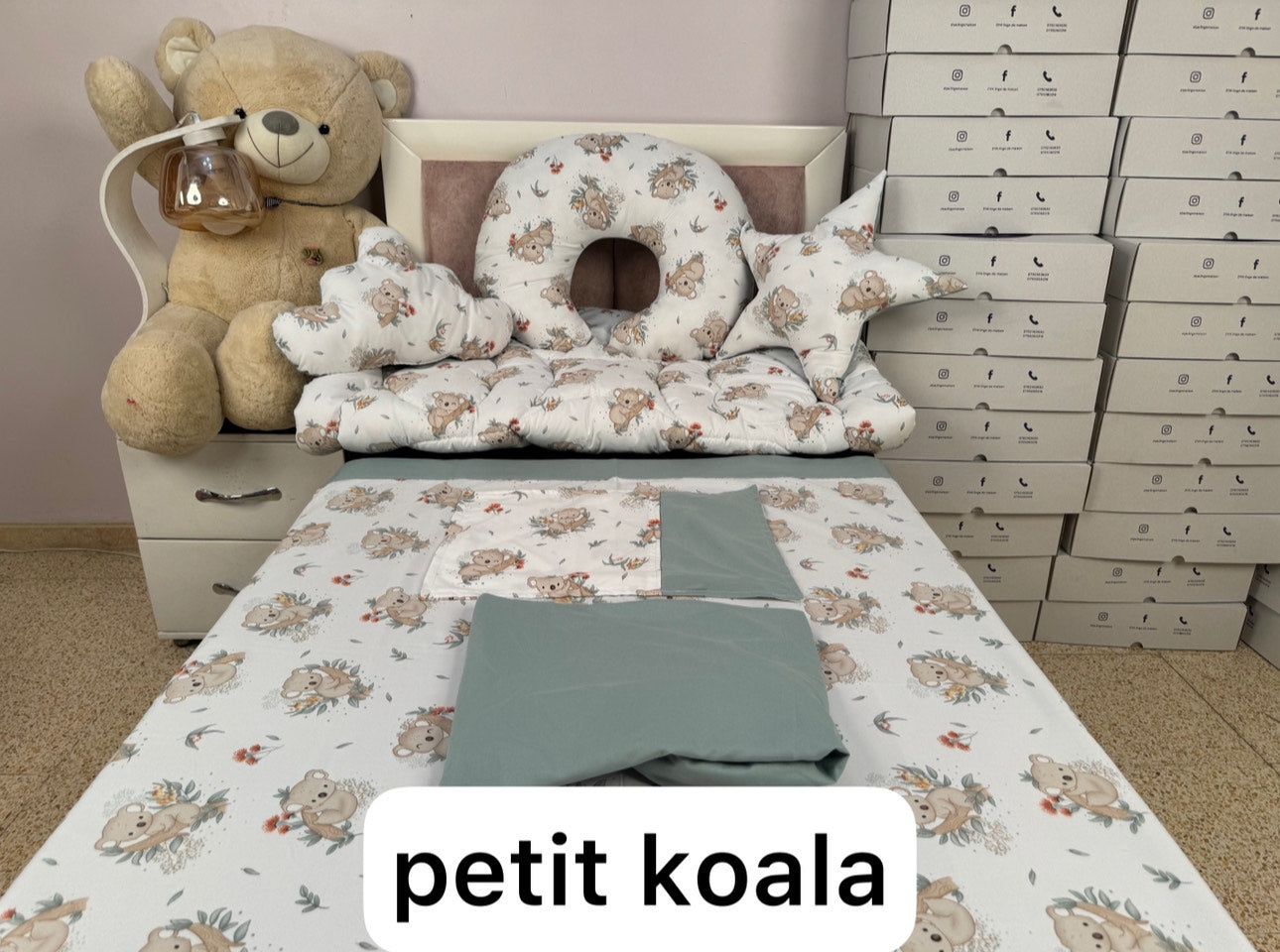 Trousseau bébé 7 pièces en 100% coton