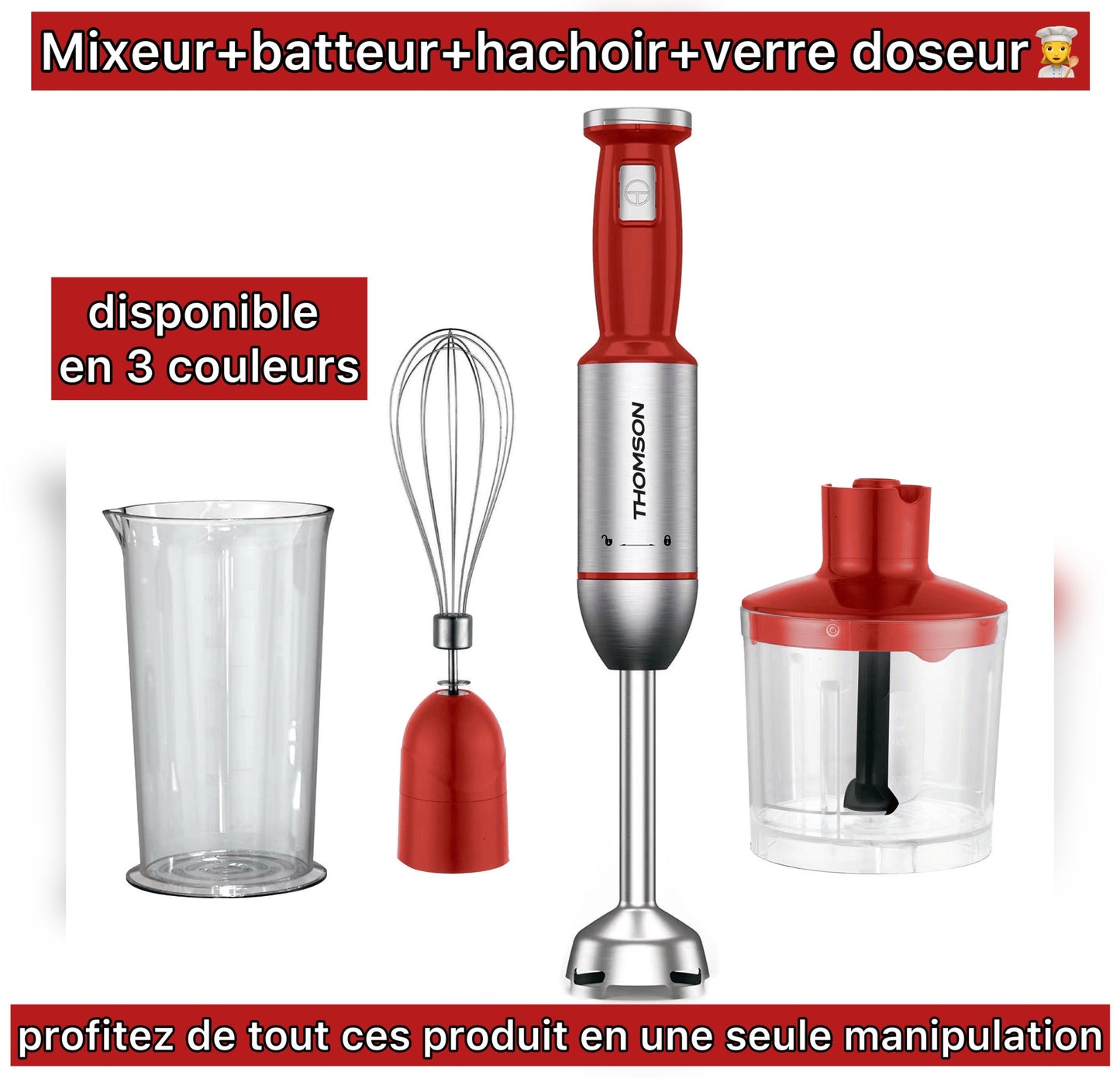 mixeur THOMSON 3en1